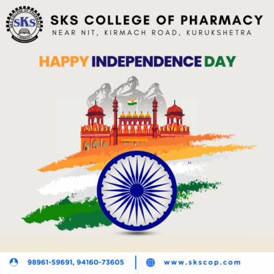 SKS College of Pharmacy Wishes You a Happy Independence Day! π SKS College of Pharmacy Wishes You a Happy Independence Day! π